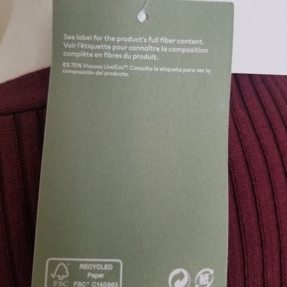 H& M V Neck Cardigan Maroon Size Small - Picture 7 of 9